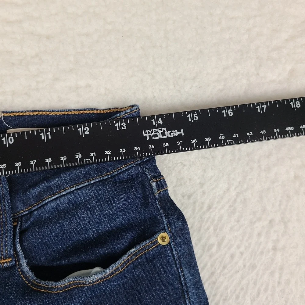 FRAME Jeans Womens 28 Blue Le High Skinny Distress Dark Wash Denim LHSKRS712